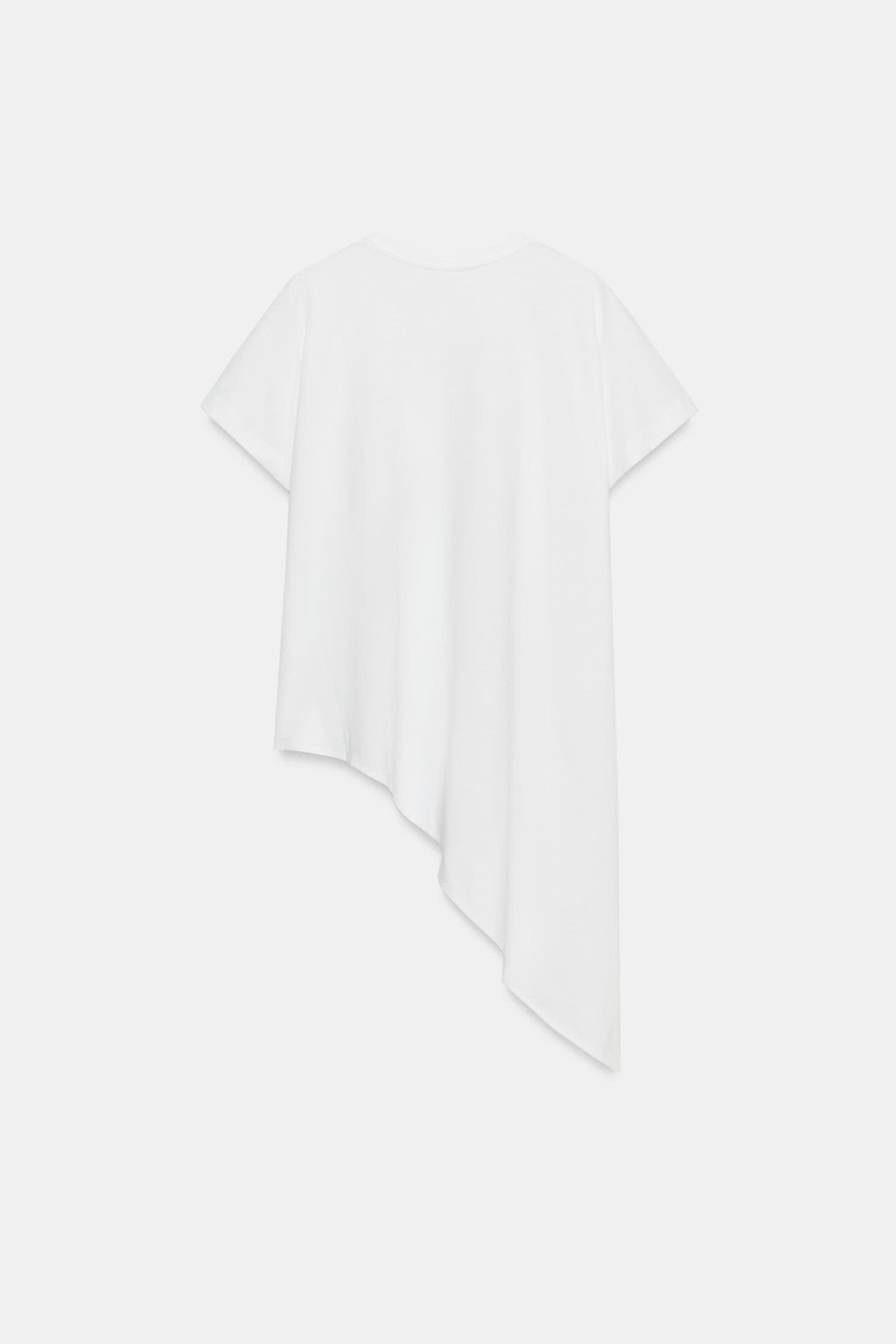 CAMISETA ASIM?TRICA MANGA CORTA / Blanco - Zara фото 9