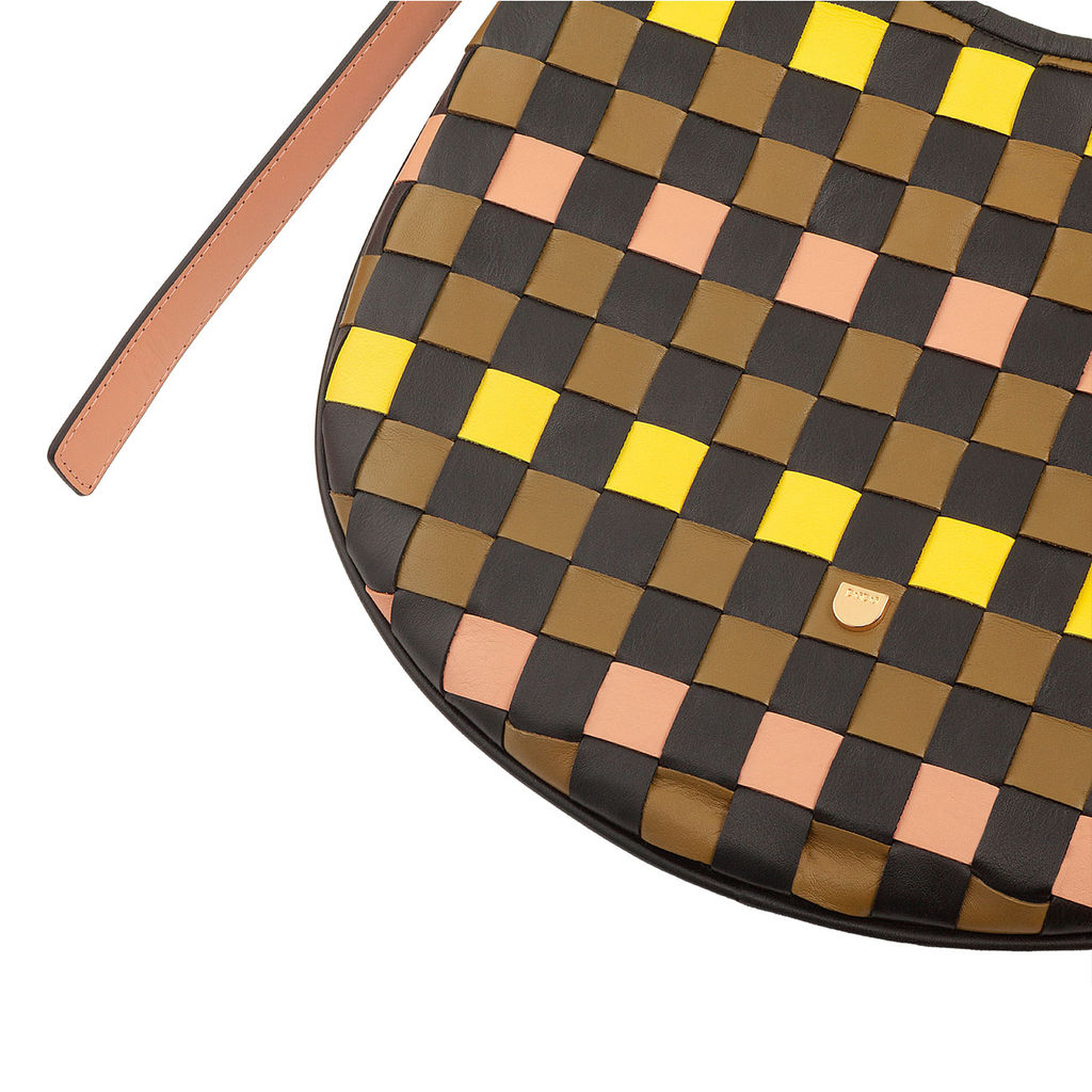 Итальянская женская наплечная кожаная сумка DuDu серии Hispani | мультиколор - Dudubags фото 5