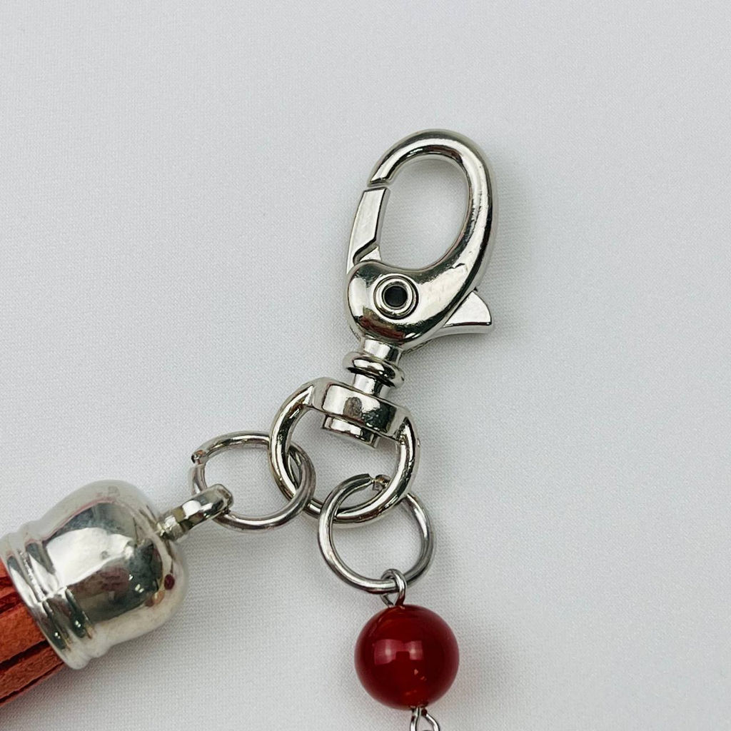 Брелок из Солнечного камня,Жемчуга и Сердолика - Радуга самоцветов фото 4