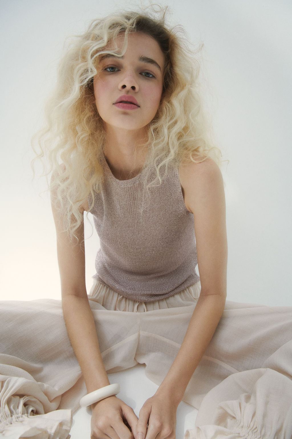 Top de punto metalizado - H&m фото 3
