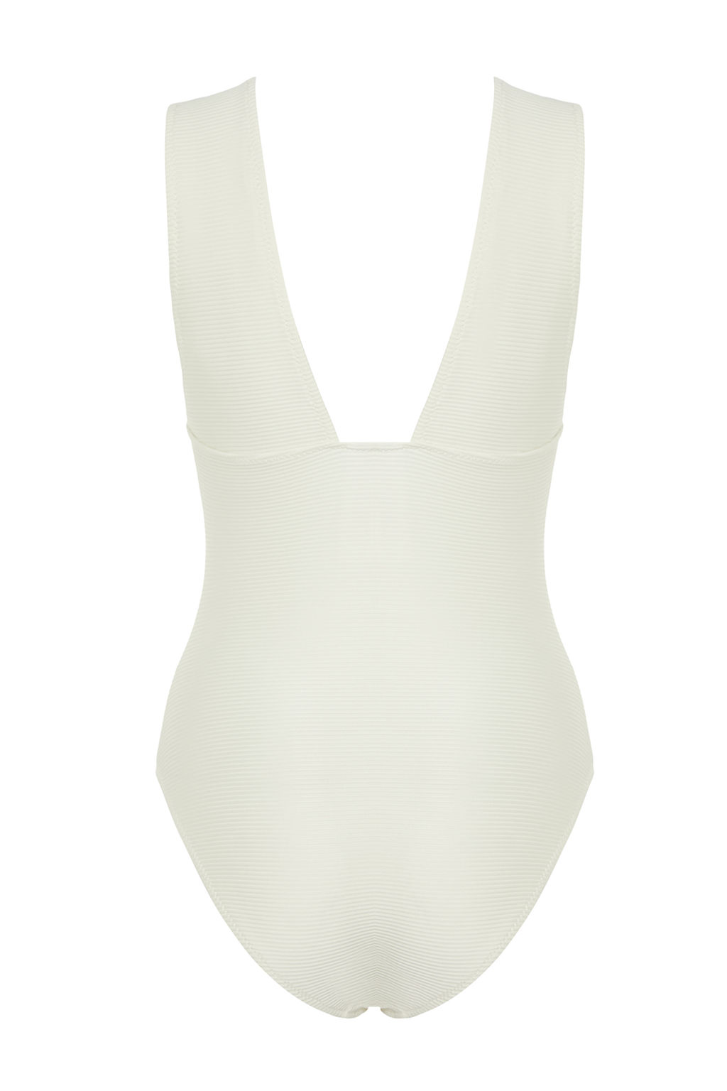 Ekru V Yaka Dokulu Regular Mayo TBESS24MA00045 - Trendyolmilla фото 10