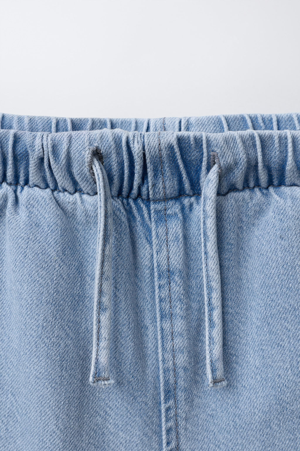 JEANS WIDE LEG CORDONES / Azul claro - Zara фото 3