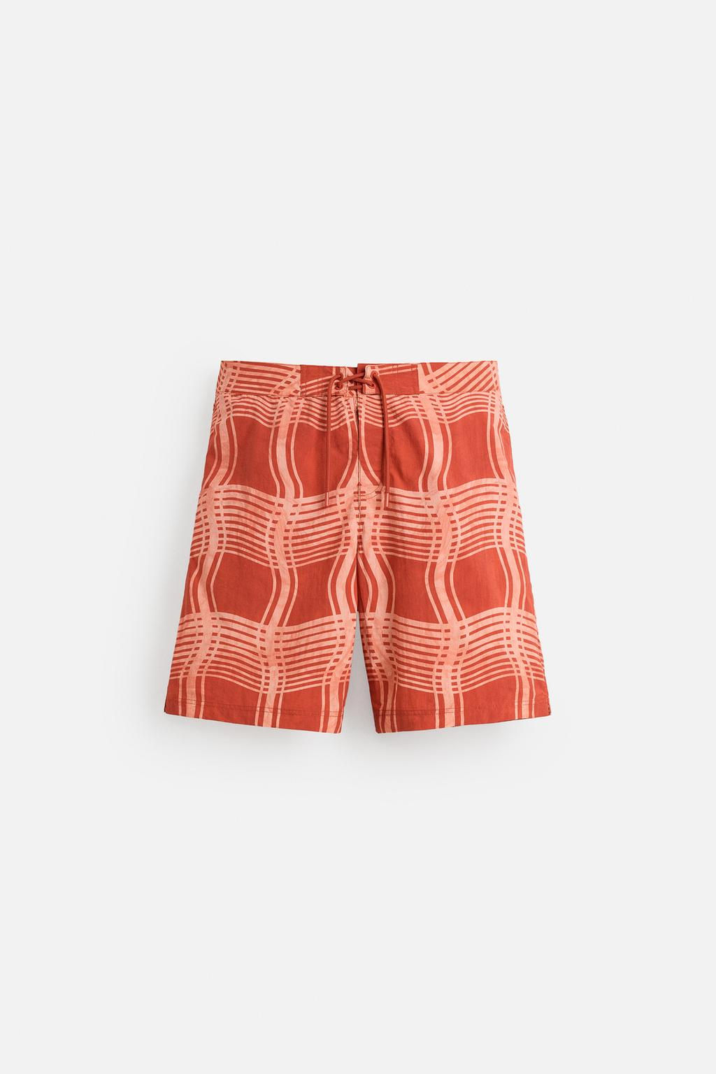 OTIS KWAME KYE QUAICOE PRINTED LONG SWIMMING TRUNKS - Zara фото 8