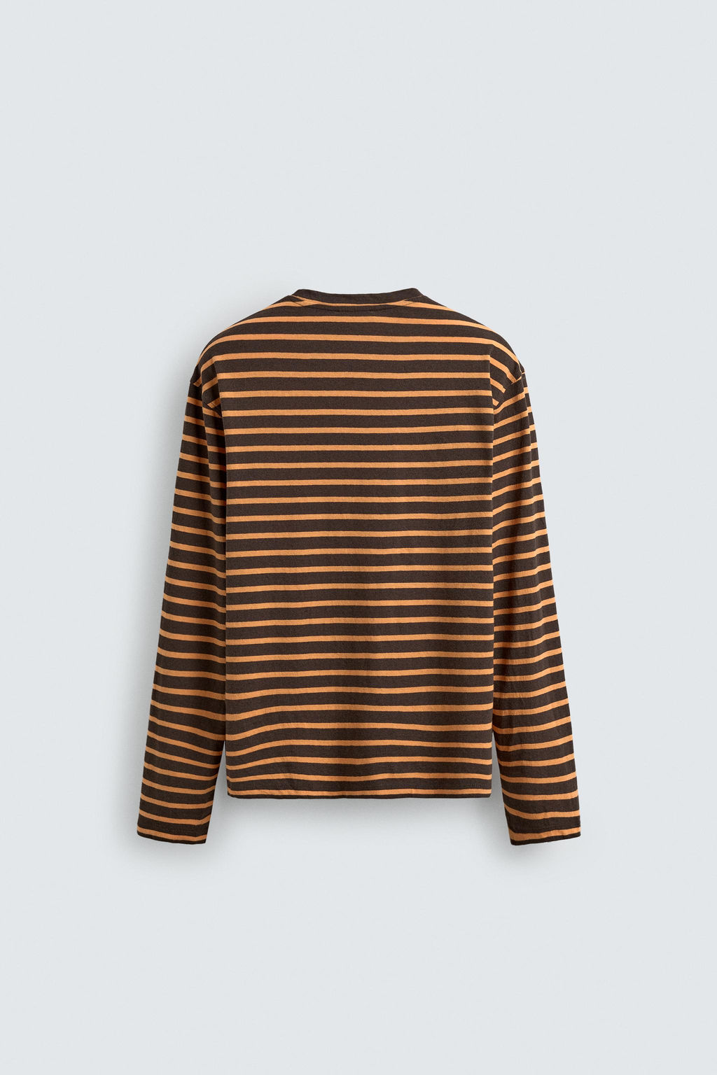 CAMISETA JACQUARD RAYAS / Marr?n