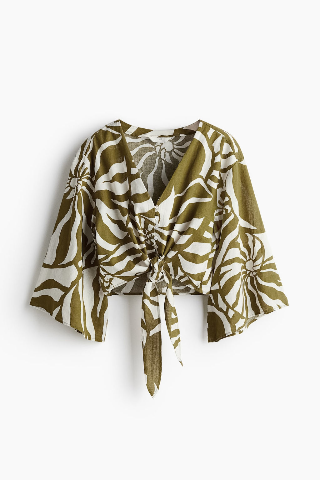 Blusa con nudo decorativo - H&m фото 5