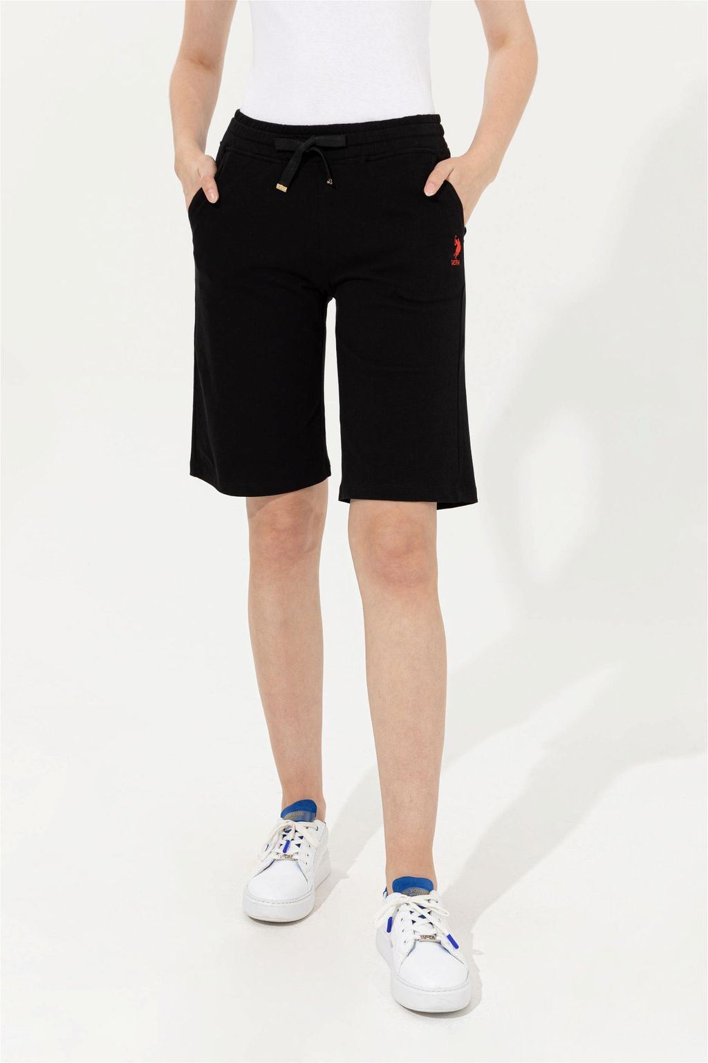 Женские черные трикотажные шорты Скидка 20% в корзине - U.s. polo assn фото 9