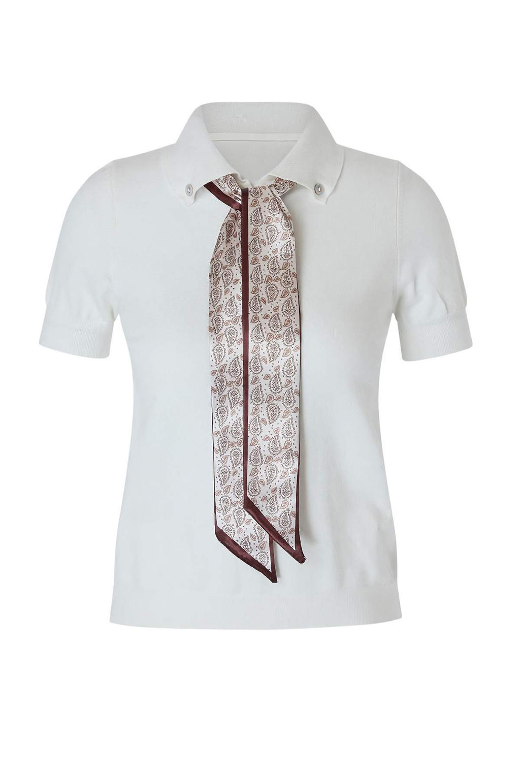 Ekru Fular Detayl? Premium Iplik/ Ozel Iplik Bluz TWOSS26BZ00159