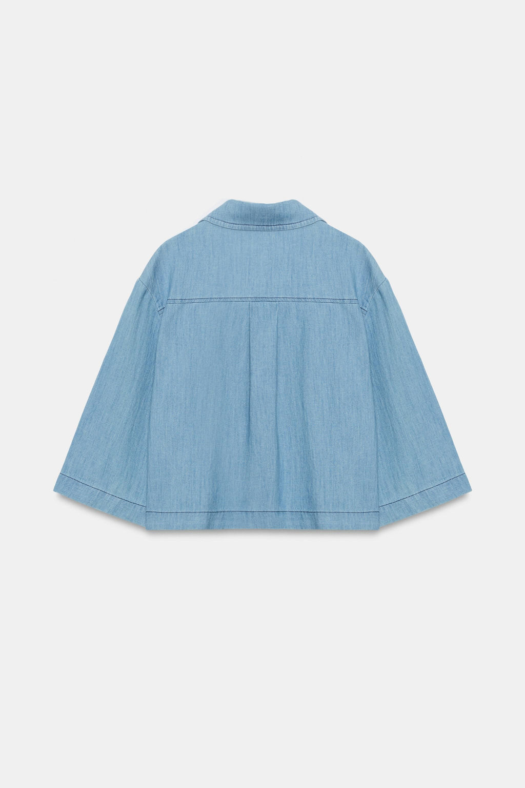 BLUSA FLUIDA ESCOTE PICO / Azul - Zara фото 7