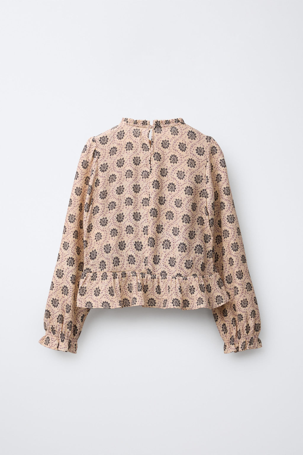 PRINTED ELASTICATED TOP - Zara фото 2
