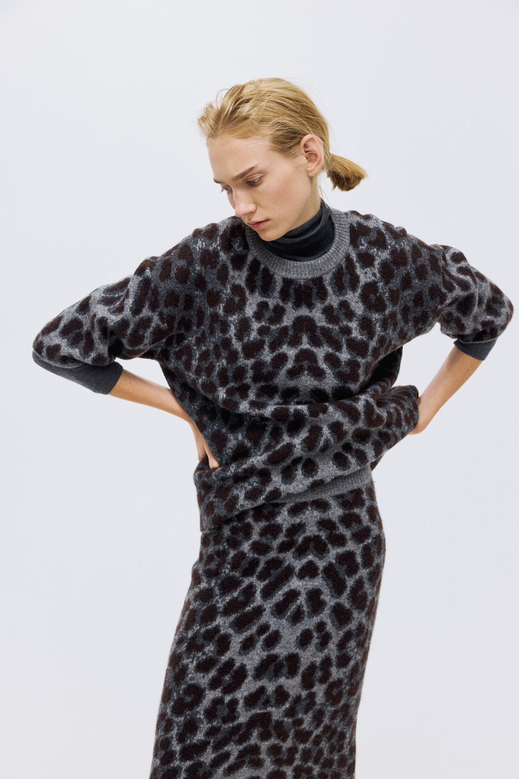 Jersey boxy en punto jacquard - H&m фото 2