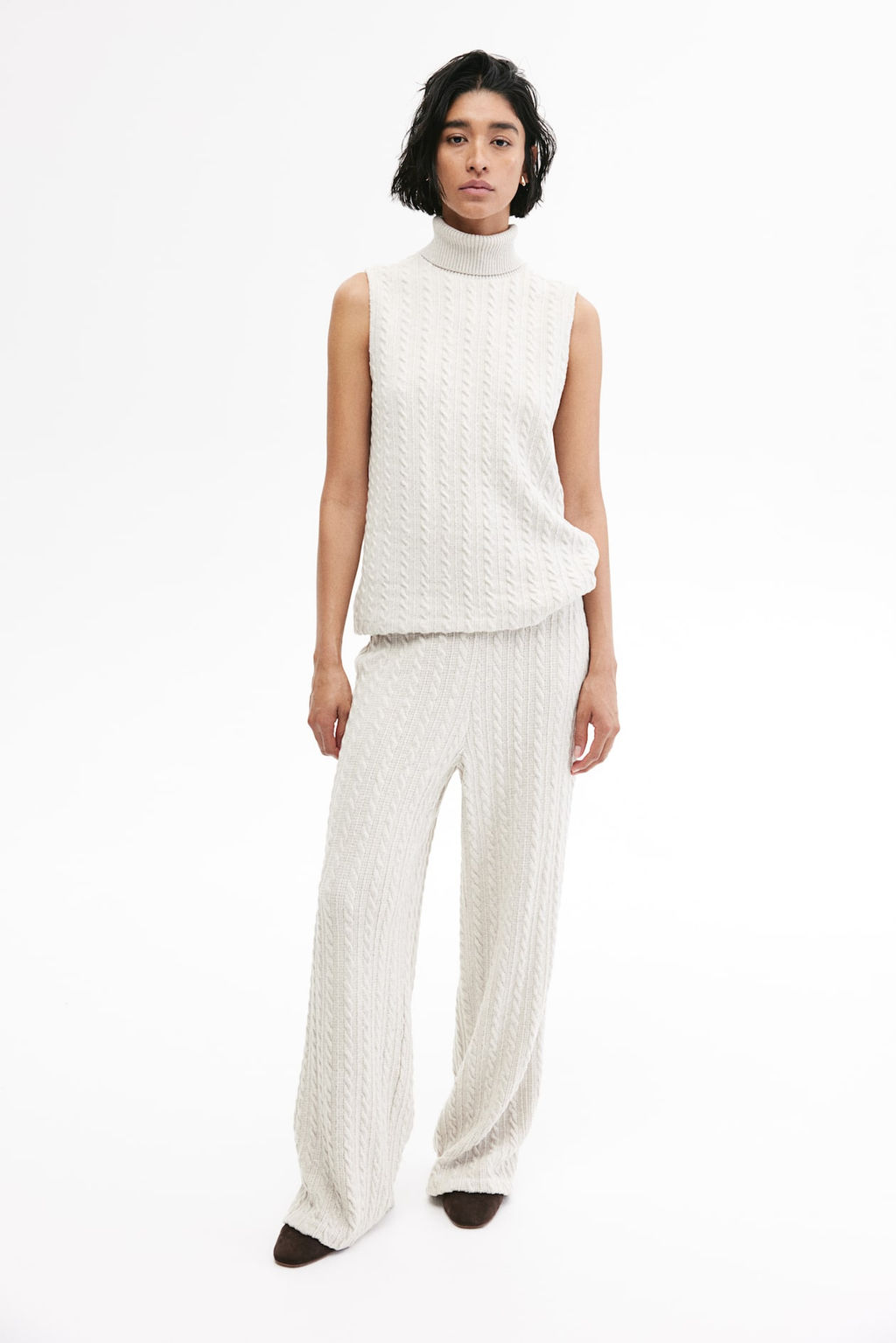 Sueter de cuello alto sin mangas - H&m фото 2