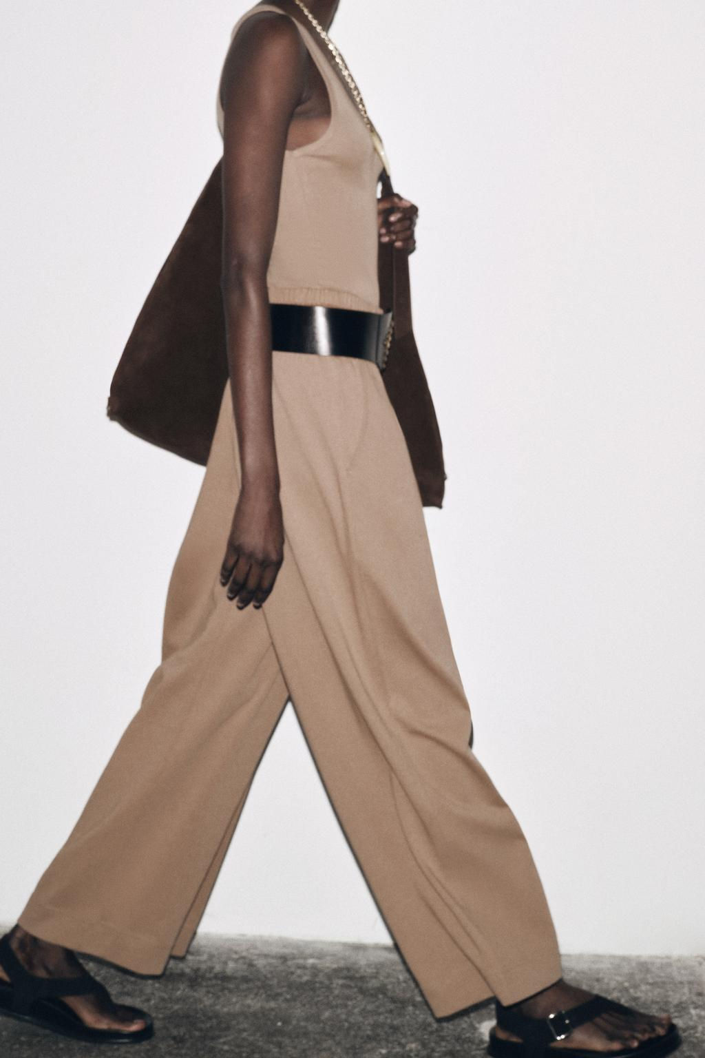 WIDE-LEG TROUSERS - Zara фото 11