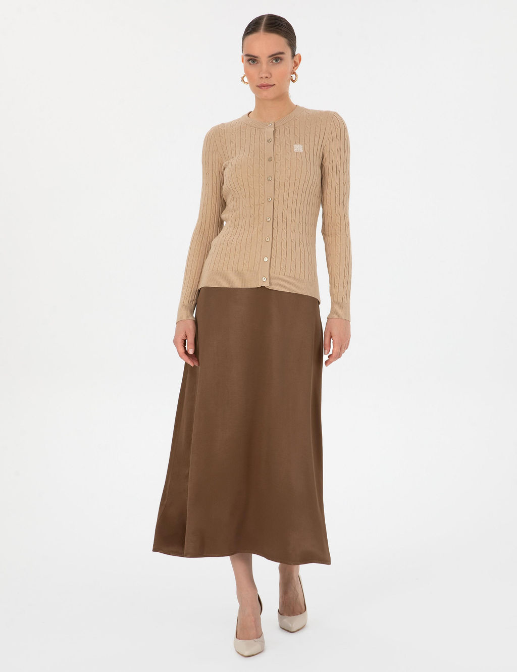 Bej Melanj Ex. Slim Fit Triko H_rka