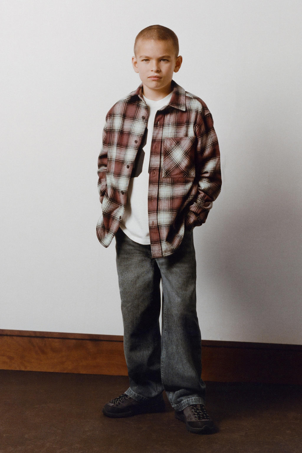 CHECK OVERSHIRT WITH POCKET - Zara фото 6