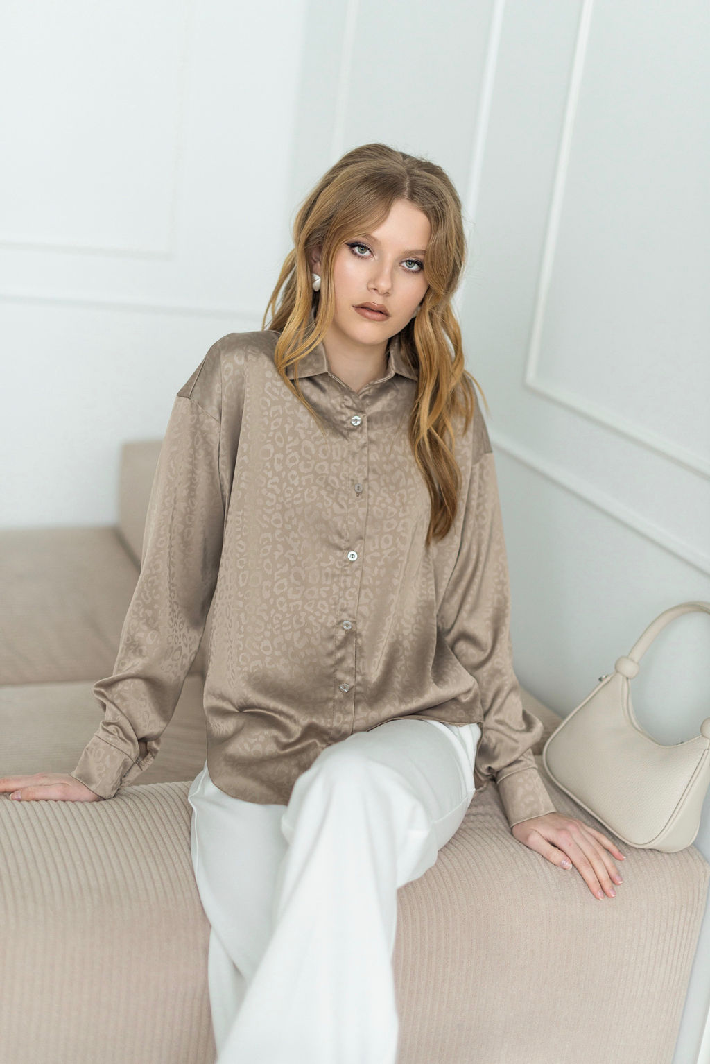 Блузка Мануэла (капучино)* - Nadi bordo фото 5