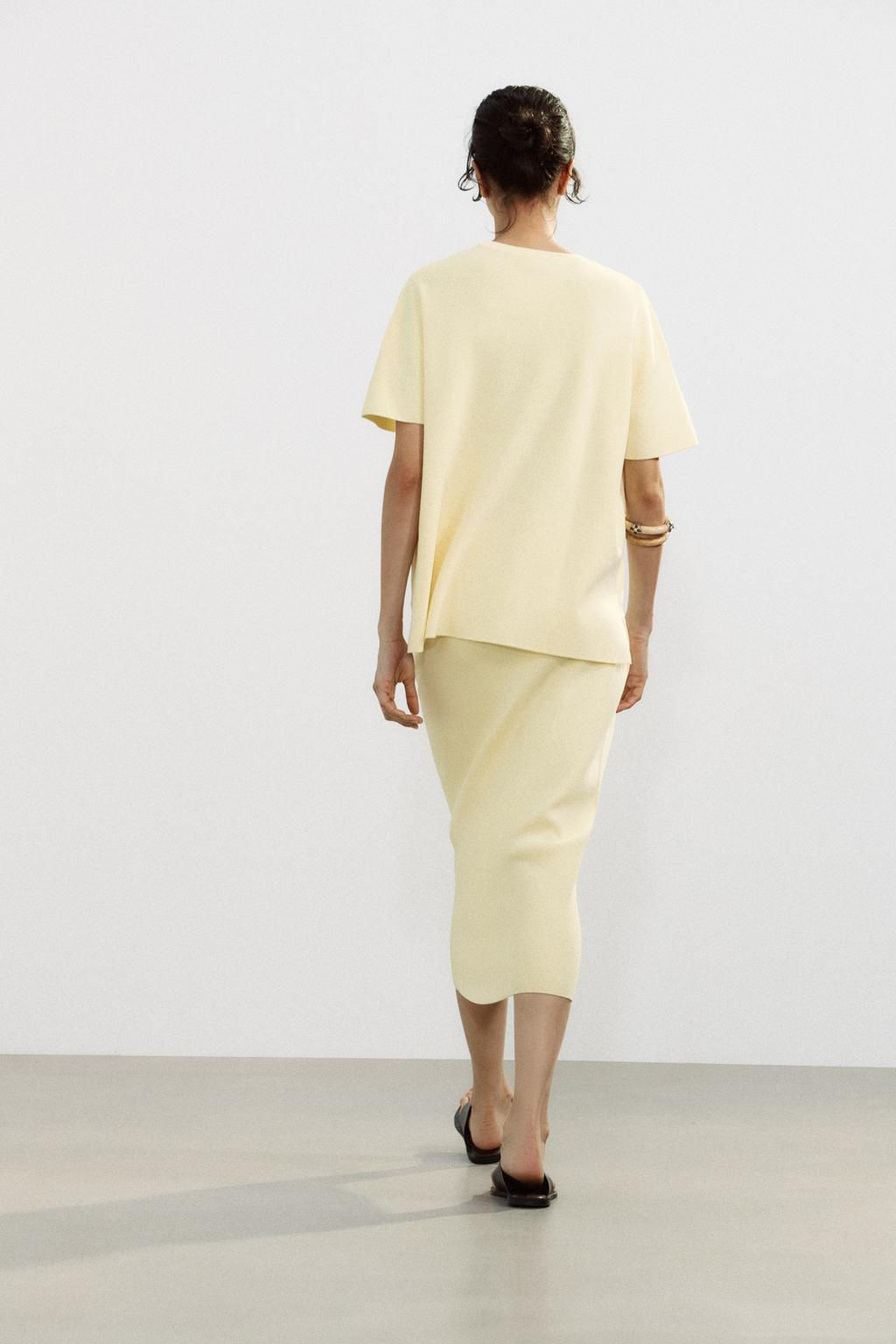 KNIT MIDI SKIRT - Zara фото 3