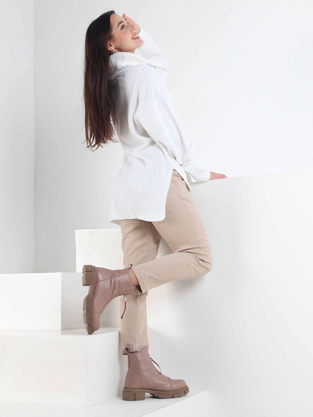 Ботинки 330.21074nut. какао/Мех