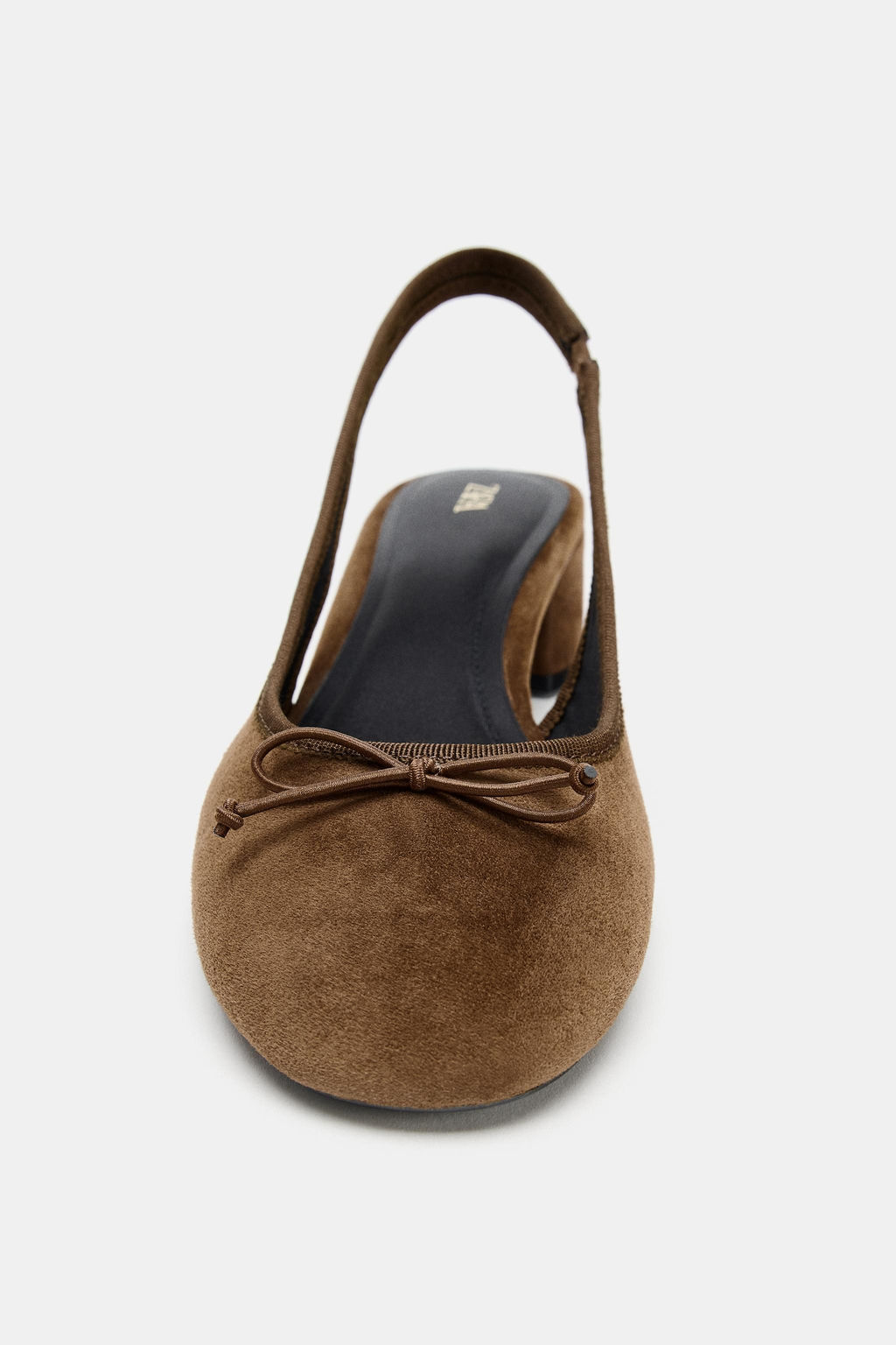 LEATHER SLINGBACK HEELS - Zara фото 4