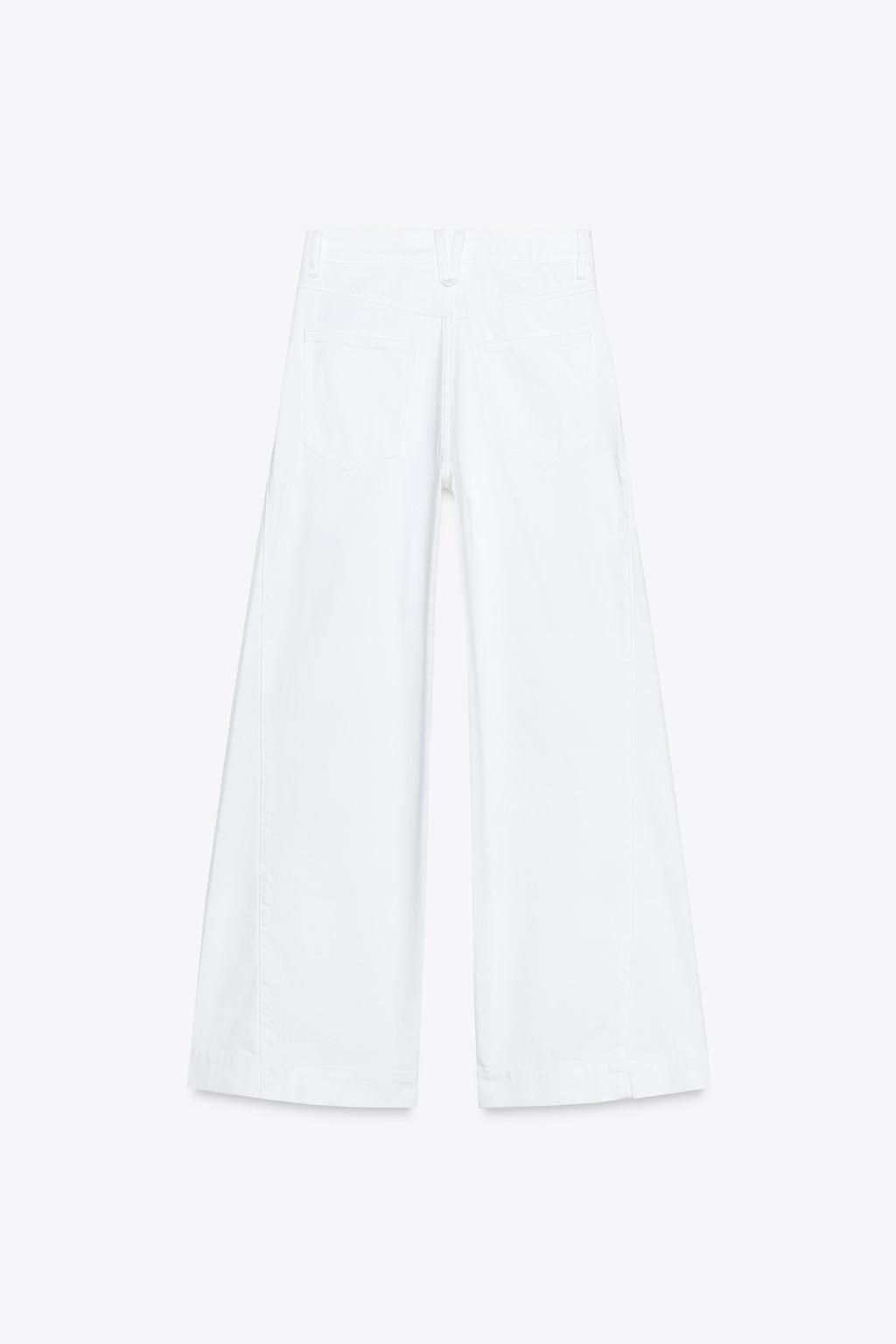 Z1975 WIDE-LEG MID-WAIST JEANS WITH SIDE SEAMS - Zara фото 7
