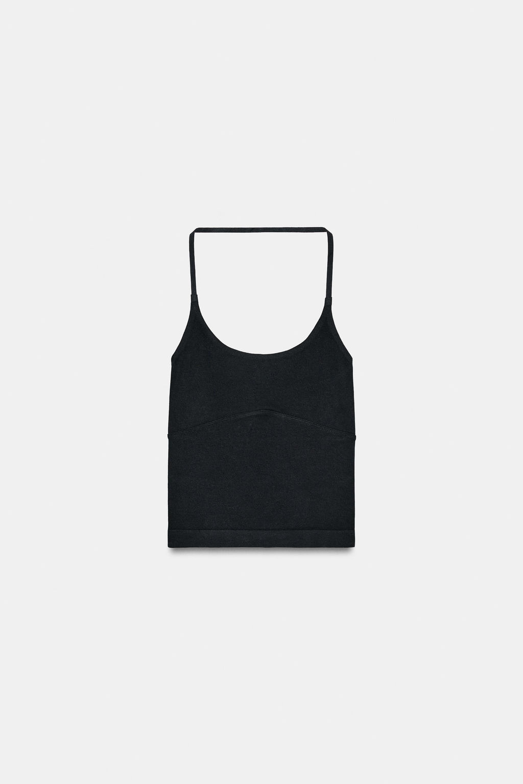 TOP HALTER SEAMLESS / Negro - Zara фото 5