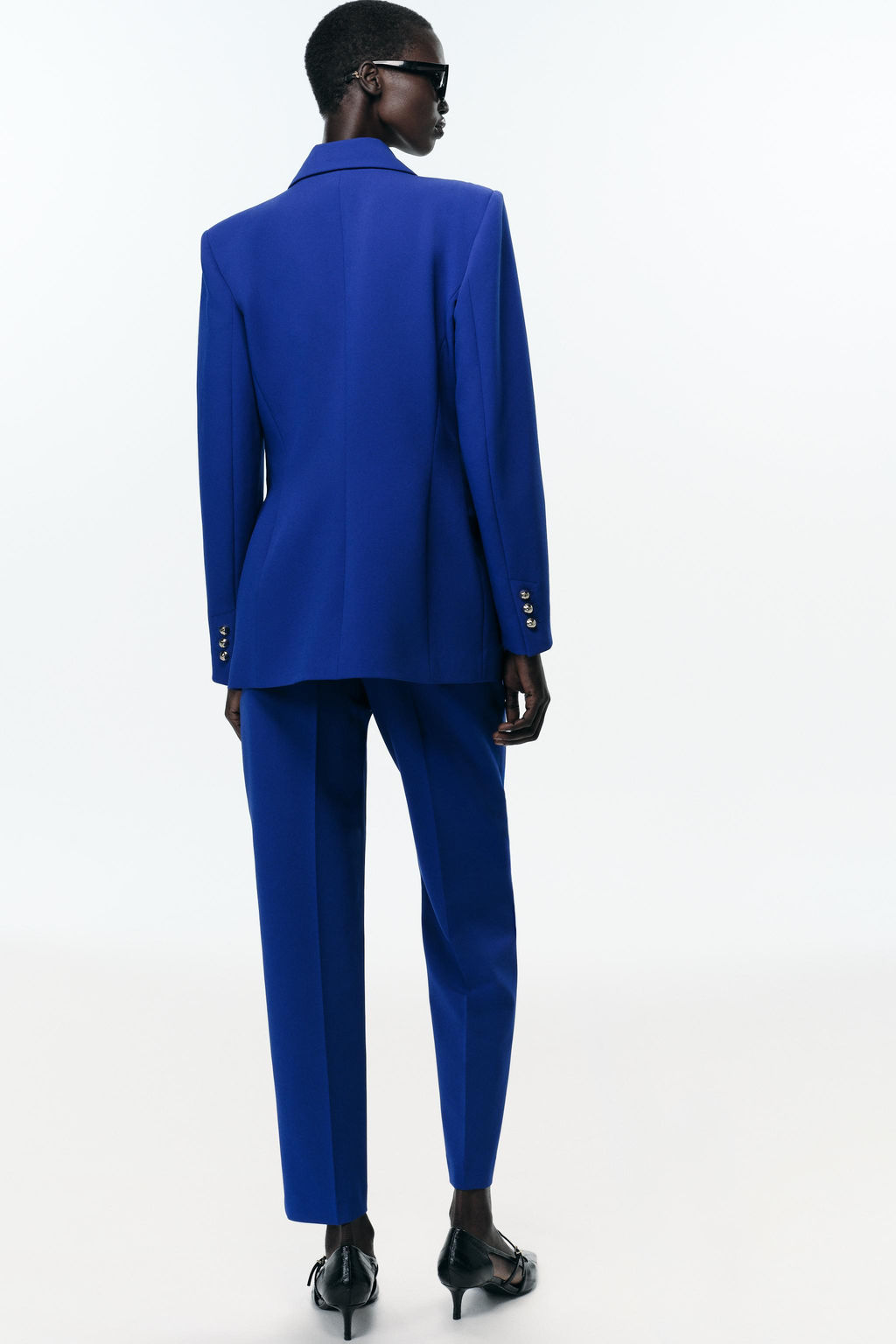 HIGH-WAIST SLIM-FIT TROUSERS - Zara фото 4
