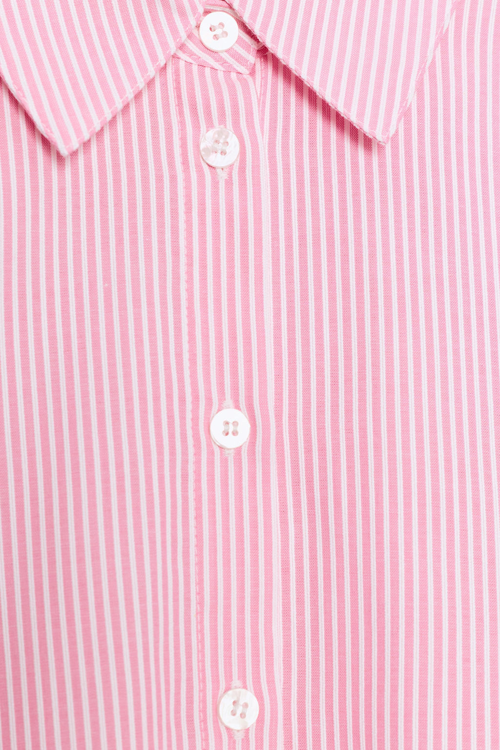 CAMISA ALGOD?N RAYAS / Rosa / Blanco - Zara фото 8