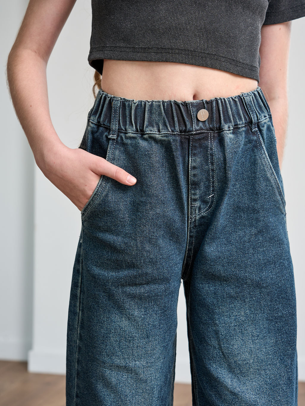 Джинсы-палаццо для девочек - СИНЯЯ МОДА фото 9