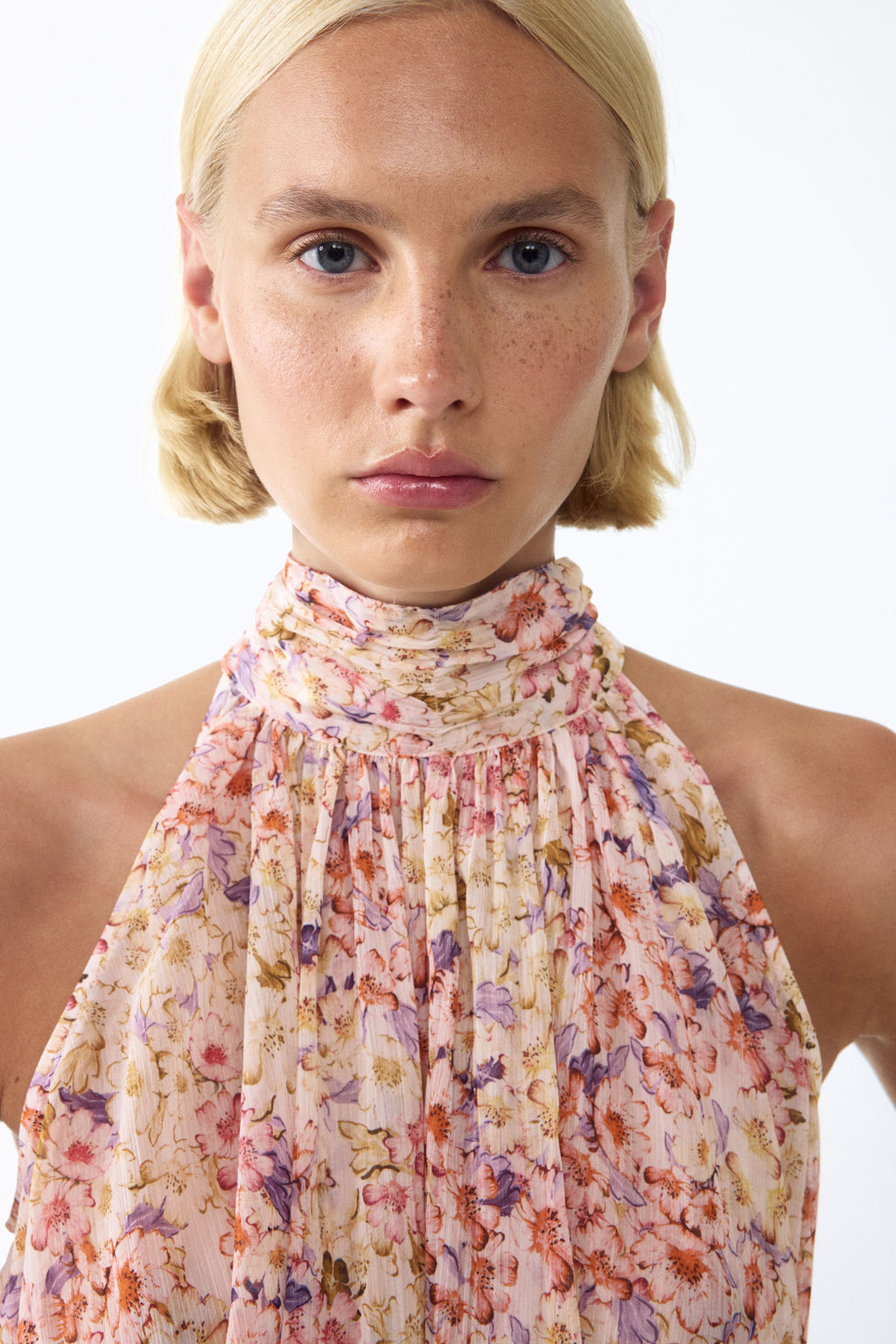 Tie-detail chiffon top - H&m фото 4