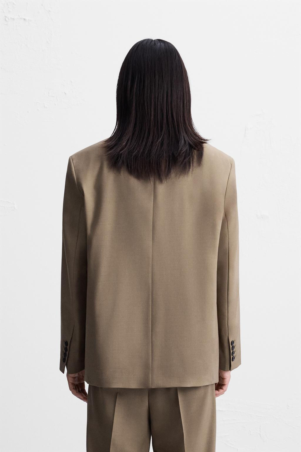 DOUBLE-BREASTED SUIT BLAZER - Zara фото 3