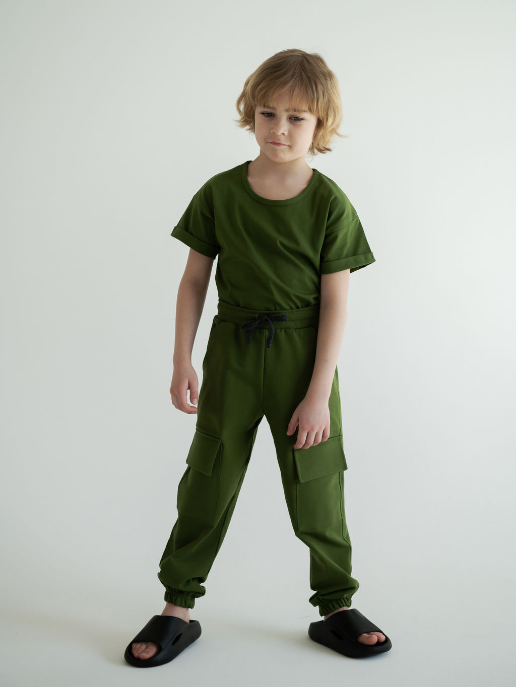 Брюки карго, хаки - Lesi kids фото 31