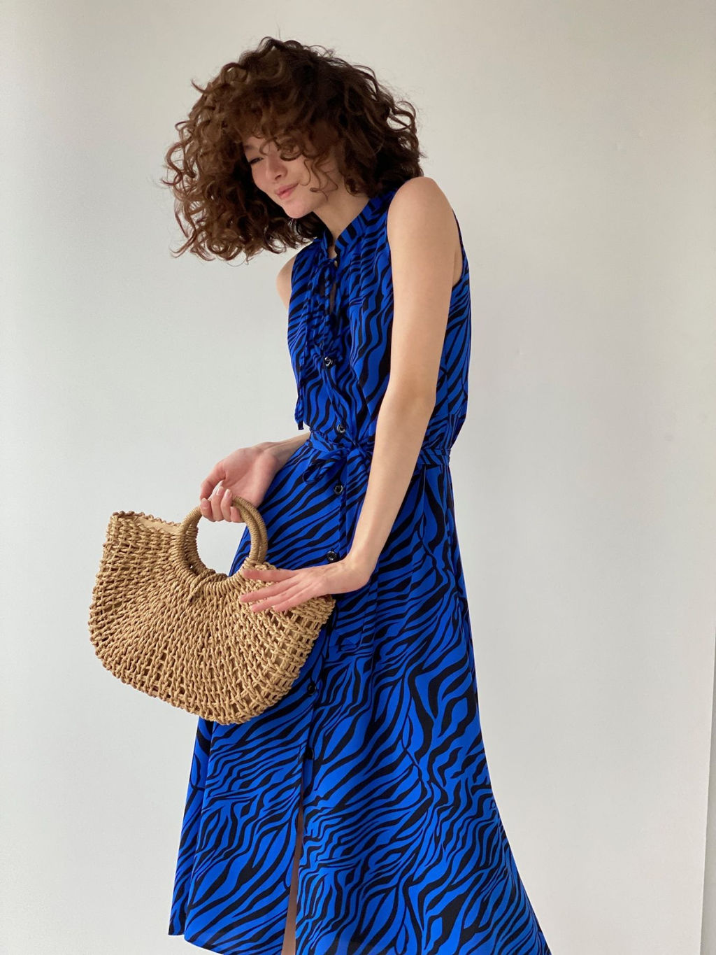 Платье, как из к/ф Красотка, синее с принтом - Martichelli фото 34