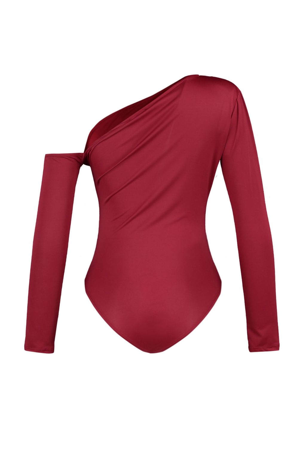 TRENDYOLMILLA Siyah Asimetrik Yaka Uzun Kollu Esnek Alttan C?tc?tl? Orme Body TWOAW22BD0080  фото 8