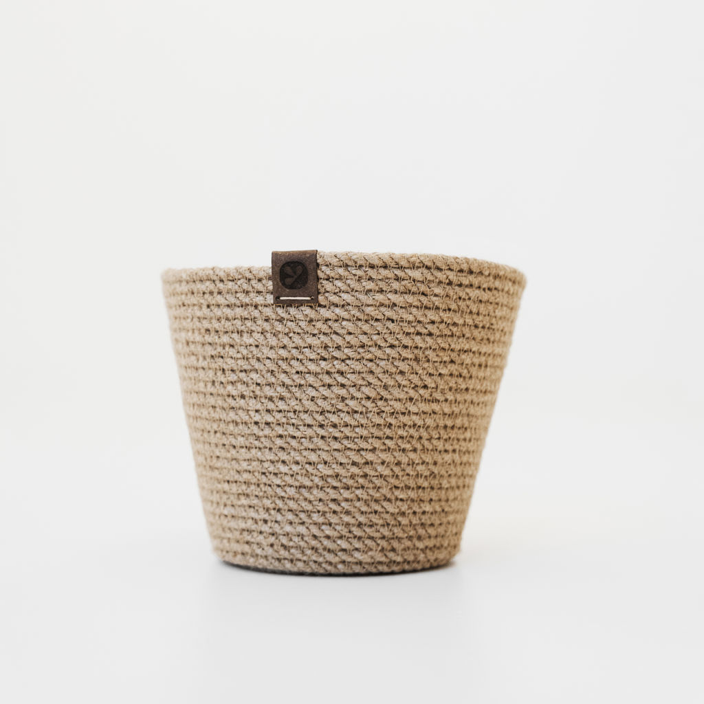 Корзина-кашпо из джута 2л 17х17х15см - Уютности фото 4