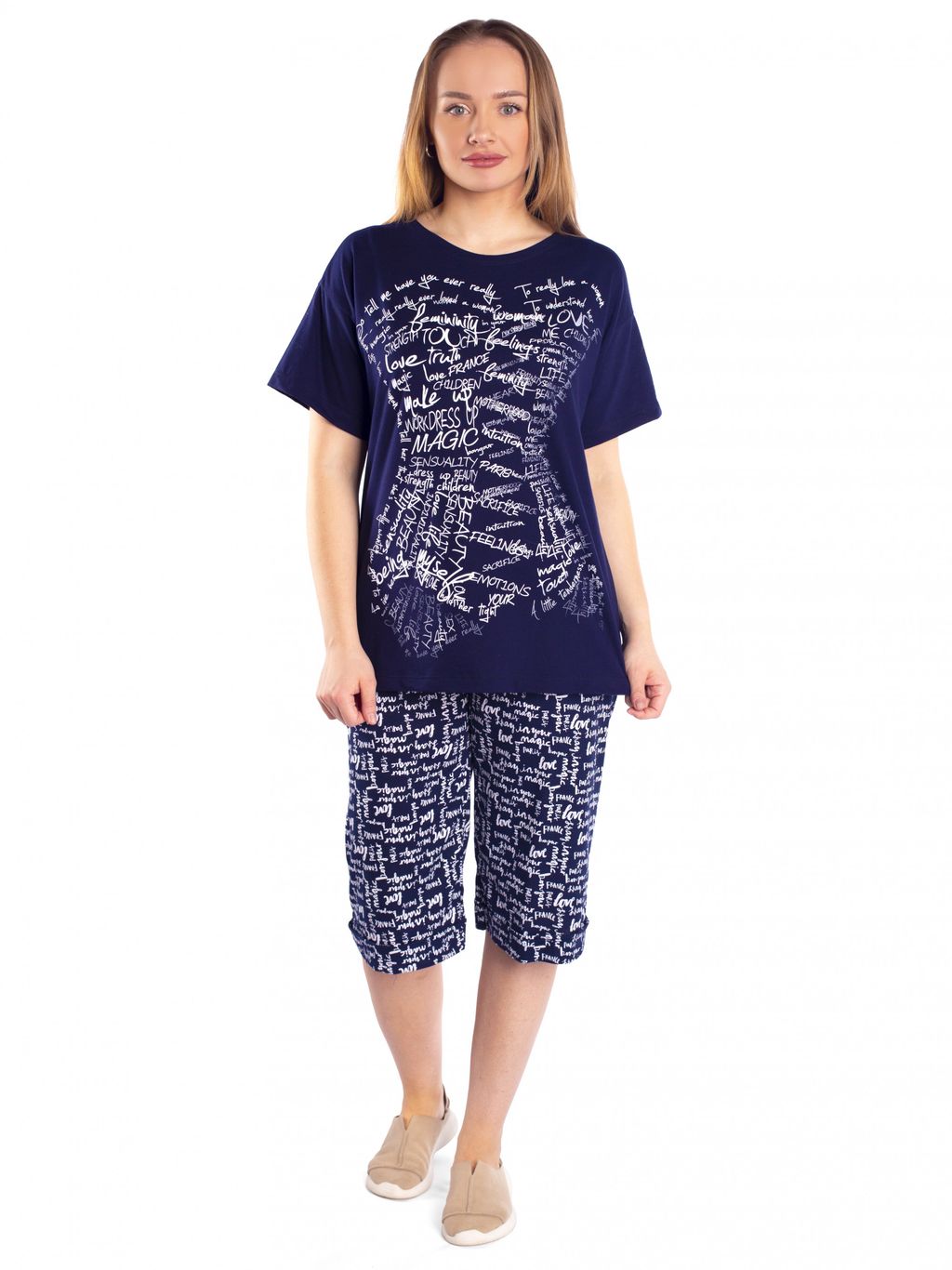 Костюм женский кулирка с бриджами ПОЭМА - Domtrik фото 5