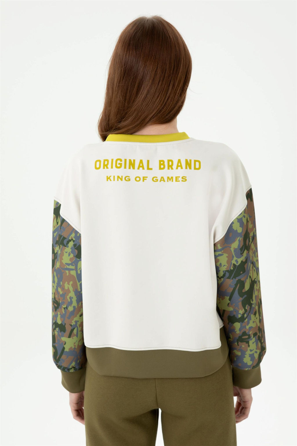 Женский свитшот цвета хаки - U.s. polo assn фото 6