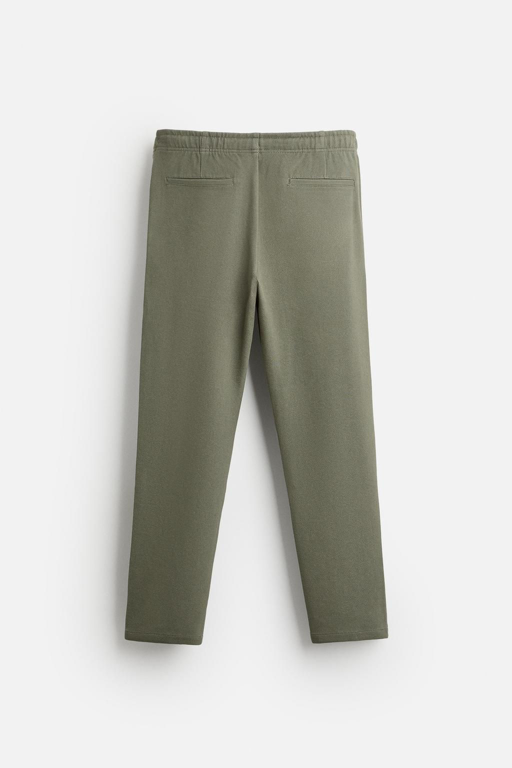 COMFORT FIT JOGGER WAIST TROUSERS - Zara фото 24