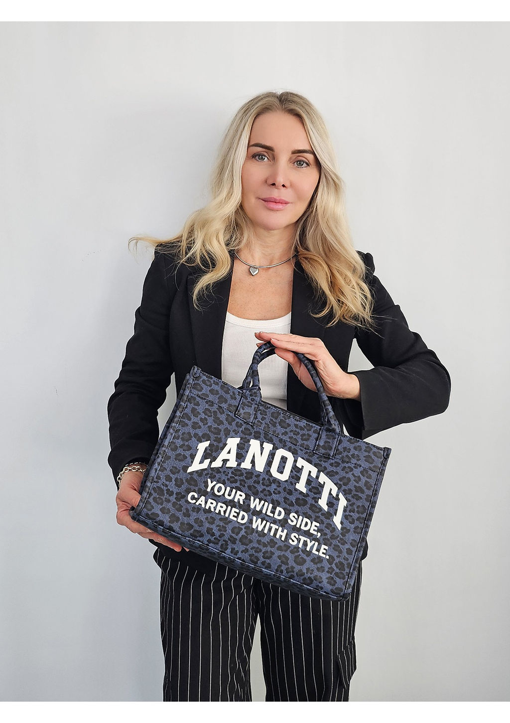 Сумка Lanotti WILD SIDE 2504-2/синий леопард