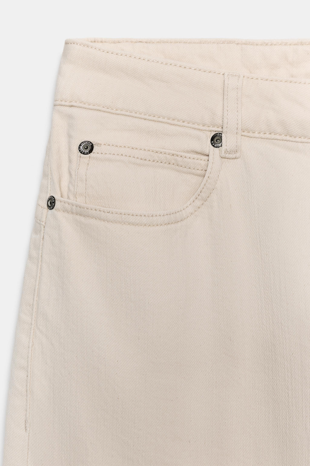 JEANS ZW COLLECTION LOOSE BARREL TIRO MEDIO / Crudo - Zara фото 9