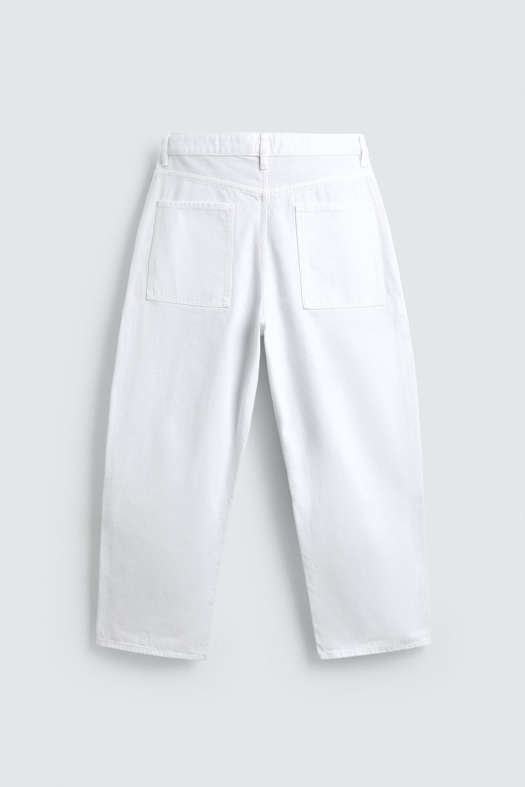 JEANS TAPERED WIDE FIT / Blanco - Zara фото 8