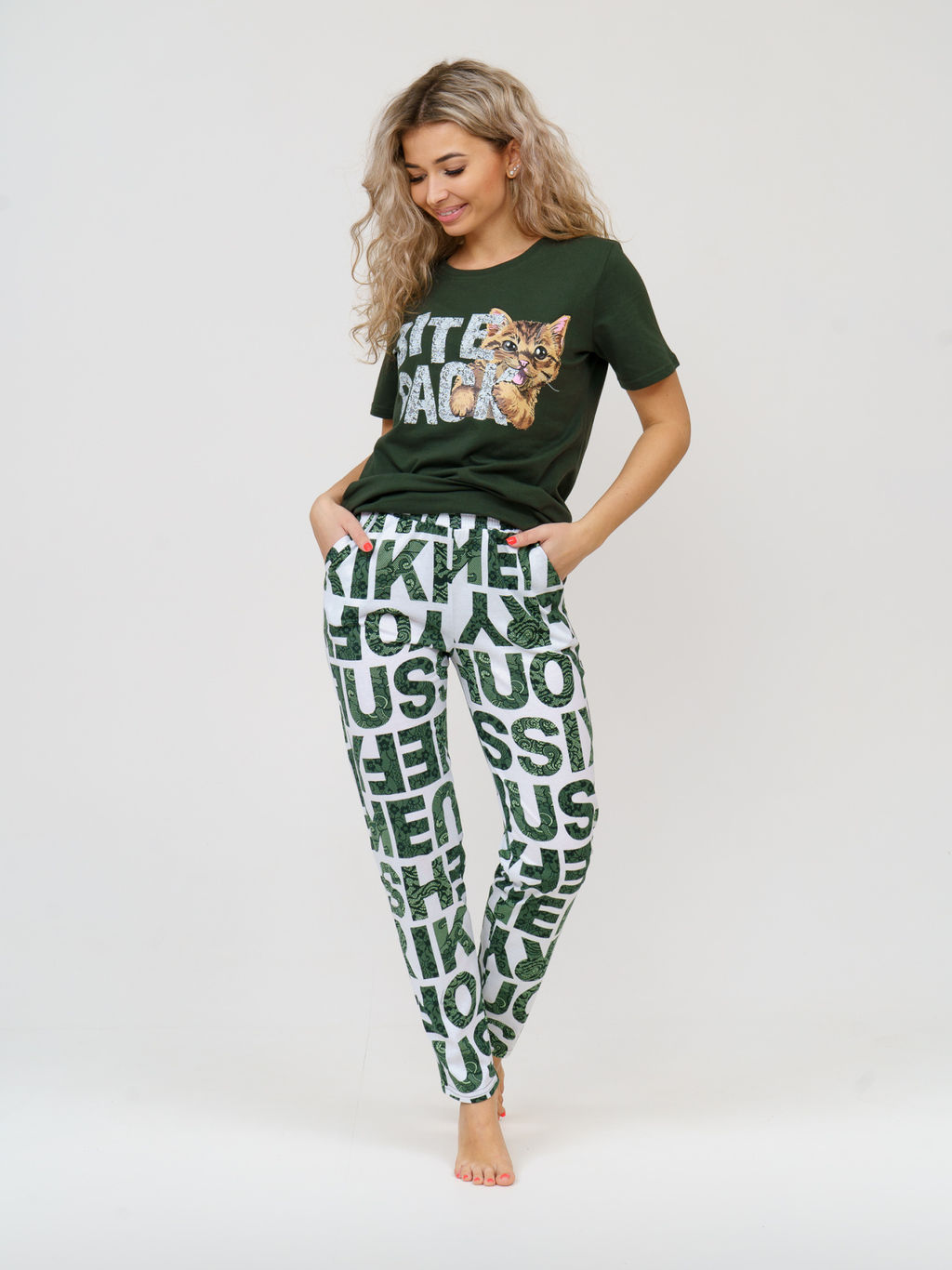 775/2 Пижама "Буквы/хаки"