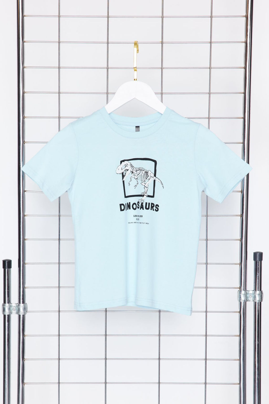Bebe Mavi Erkek Cocuk %100 Pamuk Dinozor Desenli Regular Kal?p K?sa Kol Orme T-Shirt TKDSS24TS00012 - Trendyolmilla фото 2