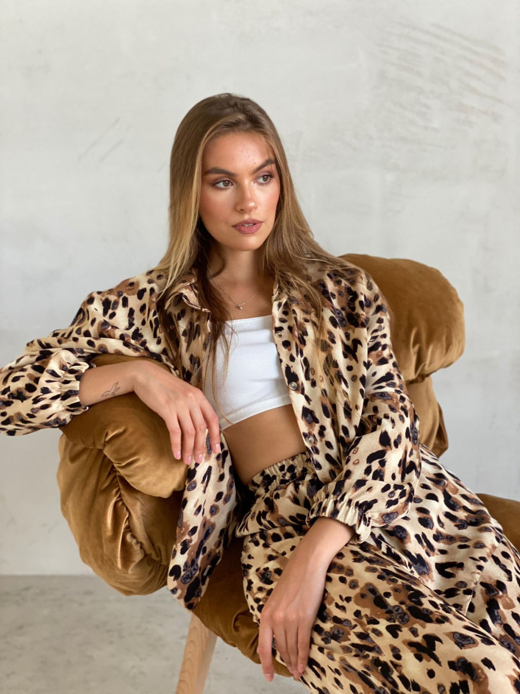 Martichelli Брюки коричнево-бежевые с принтом  фото 2