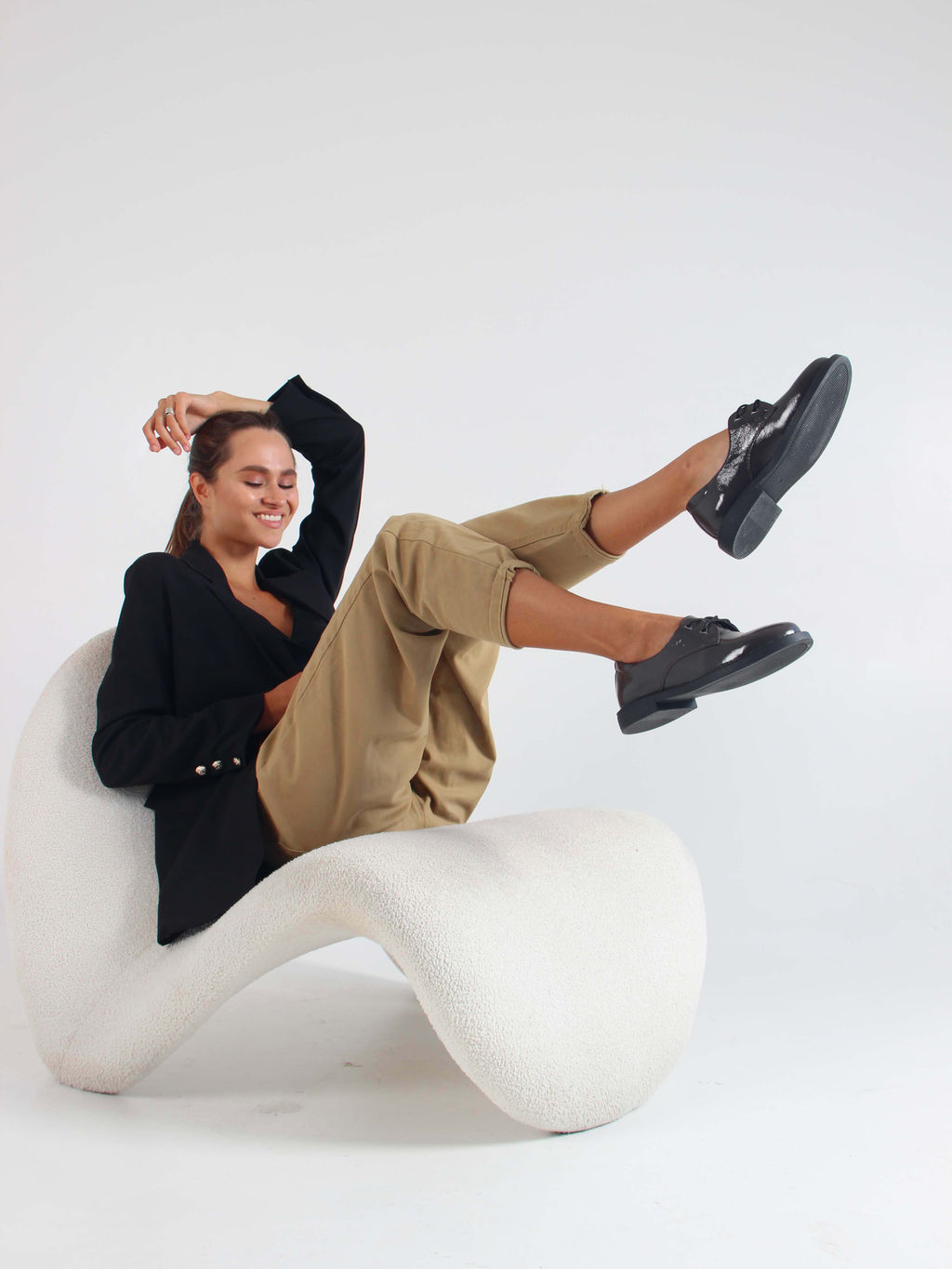 Туфли полуботинки 105.2693.bl. Серо-коричневый наплак