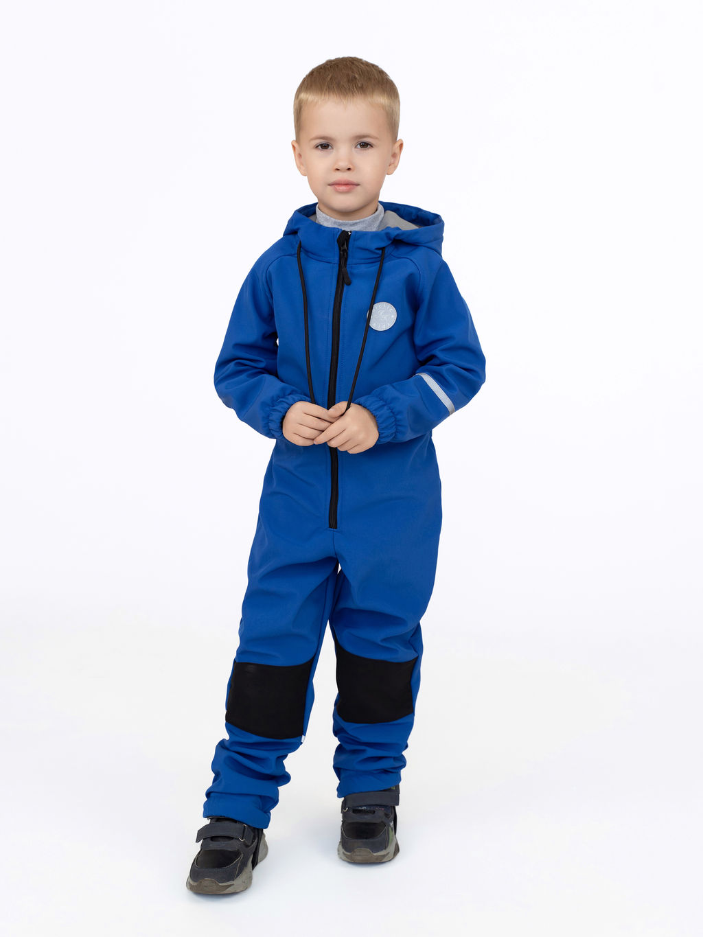 Комбинезон демисезонный из софтшелла зеленый - Arctic kids фото 3