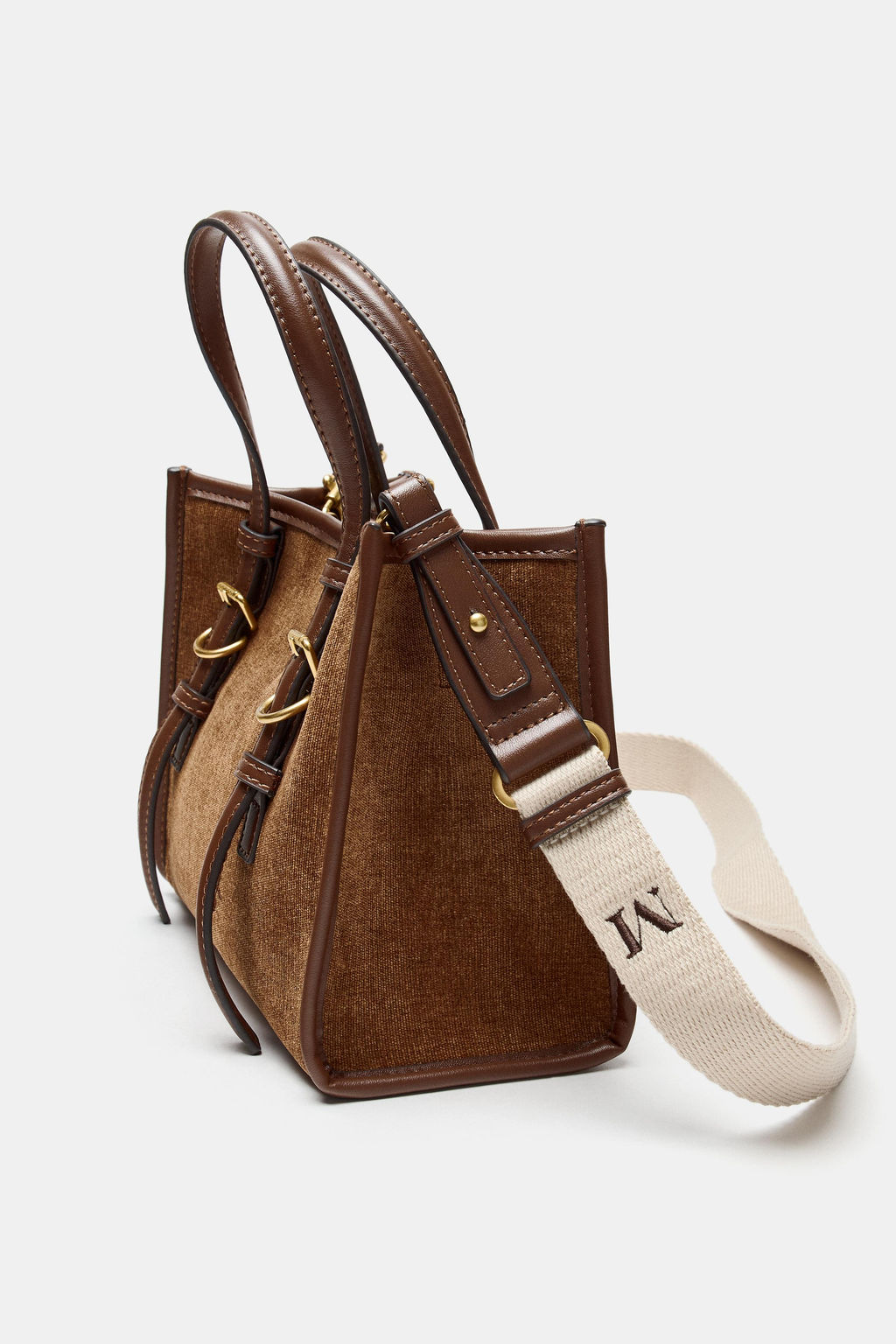 CORDUROY MINI TOTE BAG - Zara фото 8