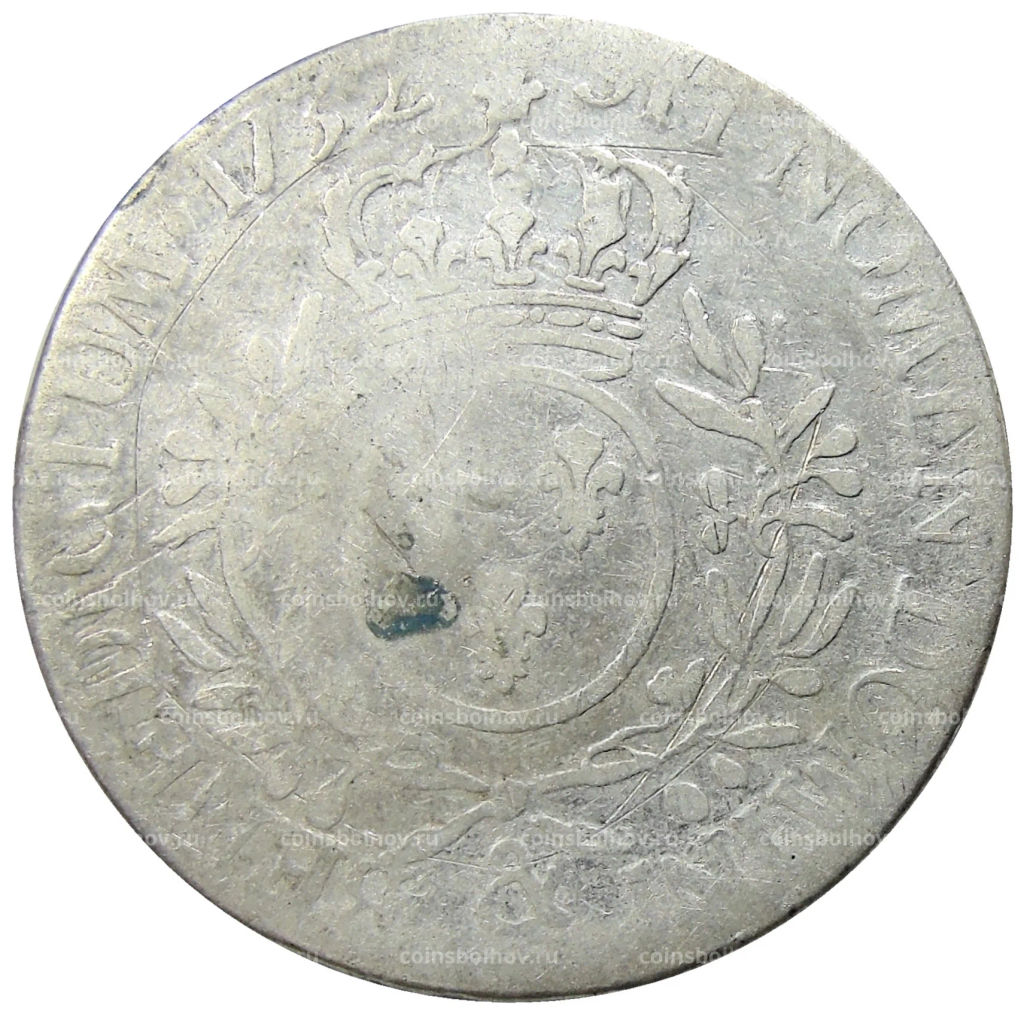 1 экю 1732 года & Франция (Людовик XV)