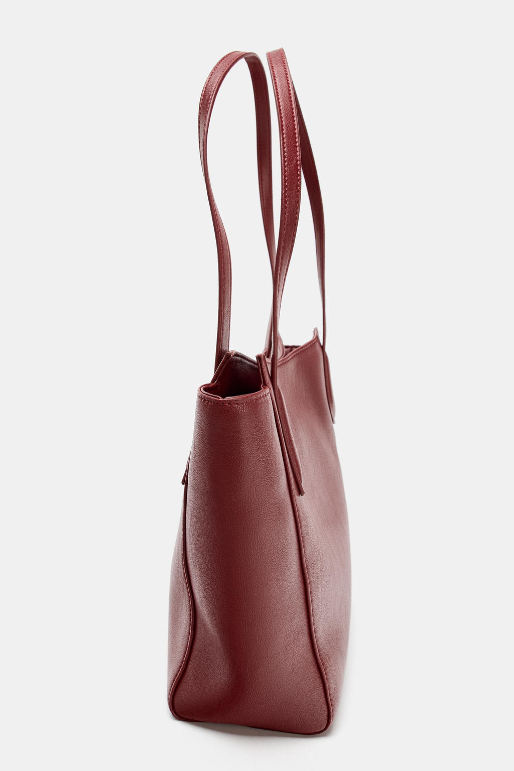 MINI TOTE BAG WITH TOPSTITCHING DETAIL ON HANDLES - Zara фото 4