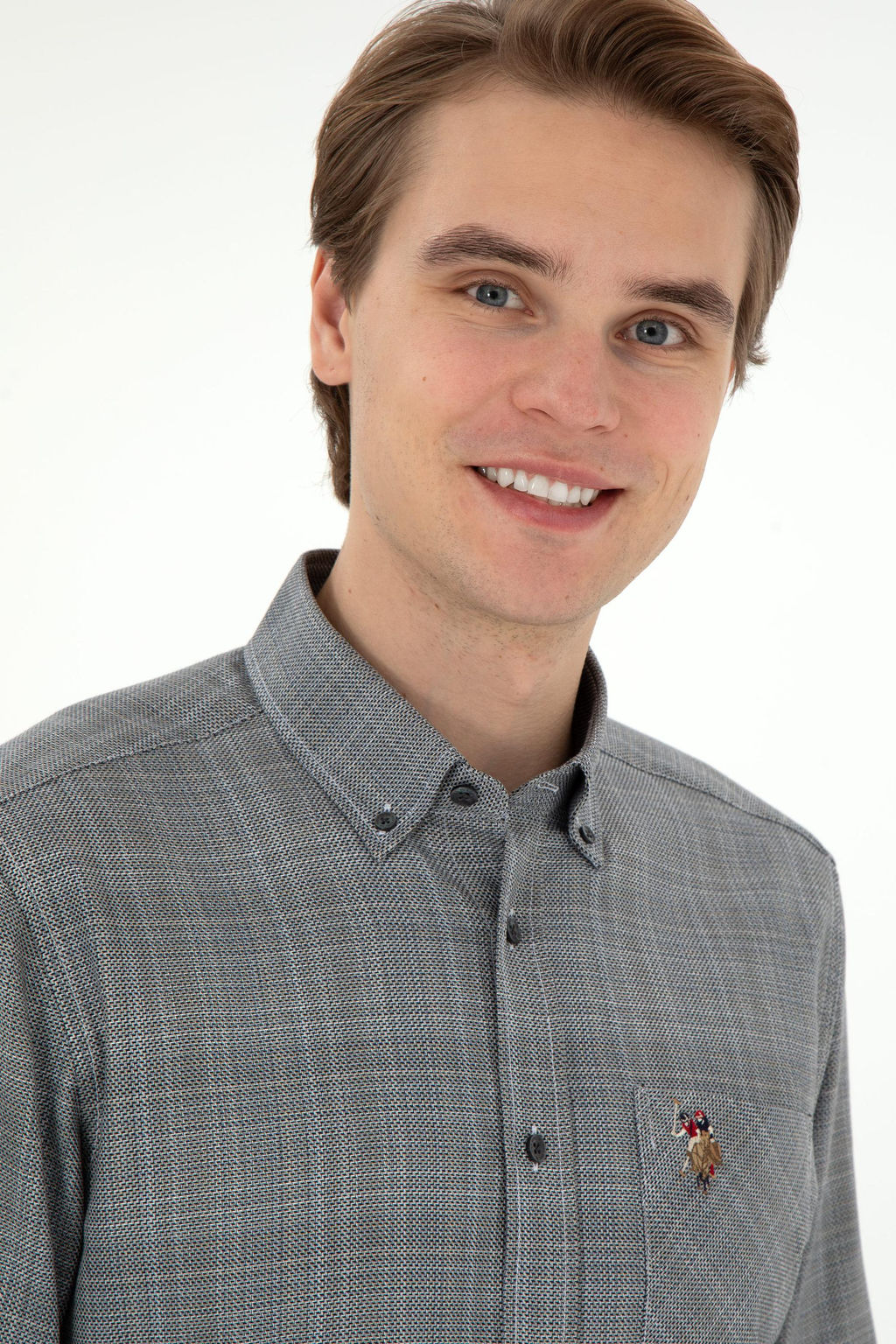 Мужская черная рубашка с длинным рукавом Неожиданная скидка в корзине - U.s. polo assn фото 2