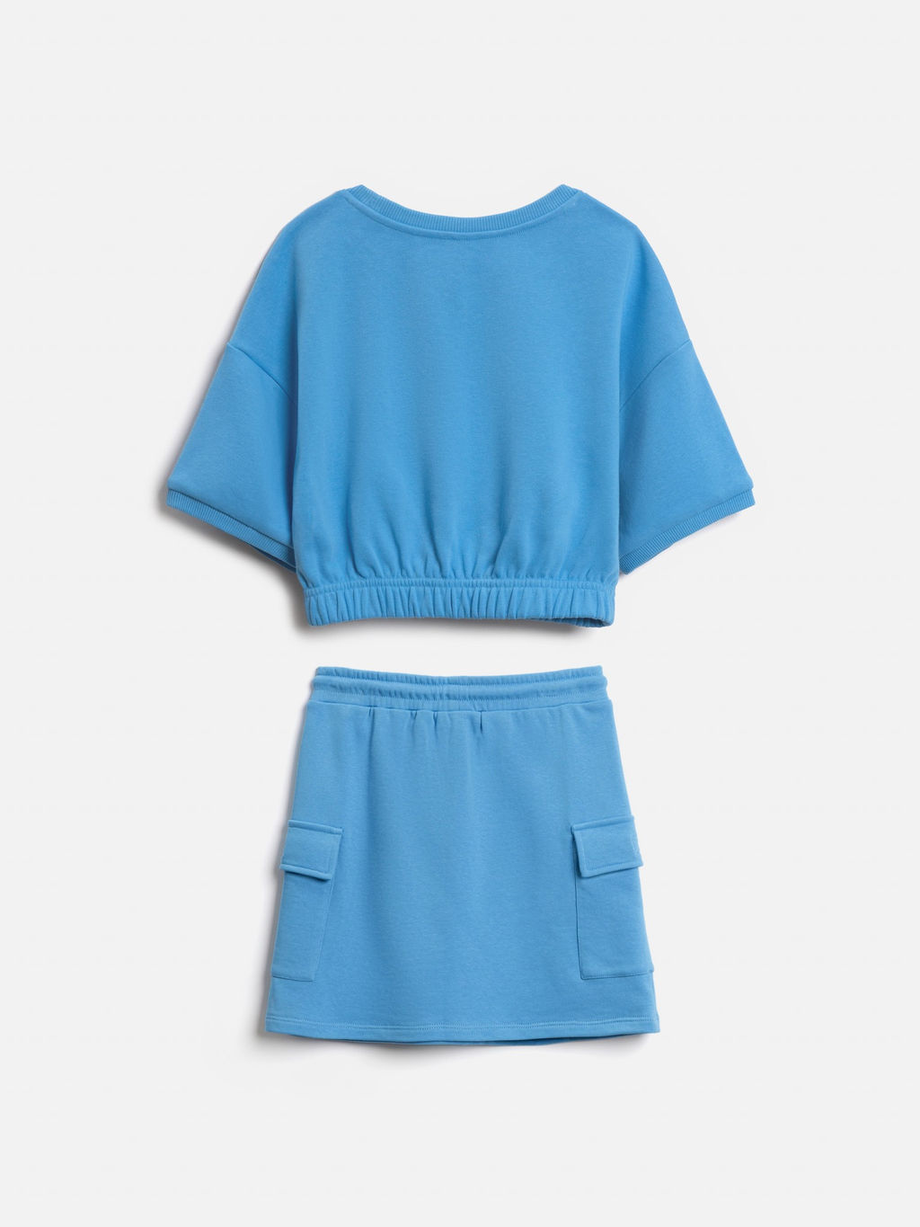 ACOOLA / Комплект для девочек ((1)джемпер и (2)юбка) Agnessa синий  фото 2