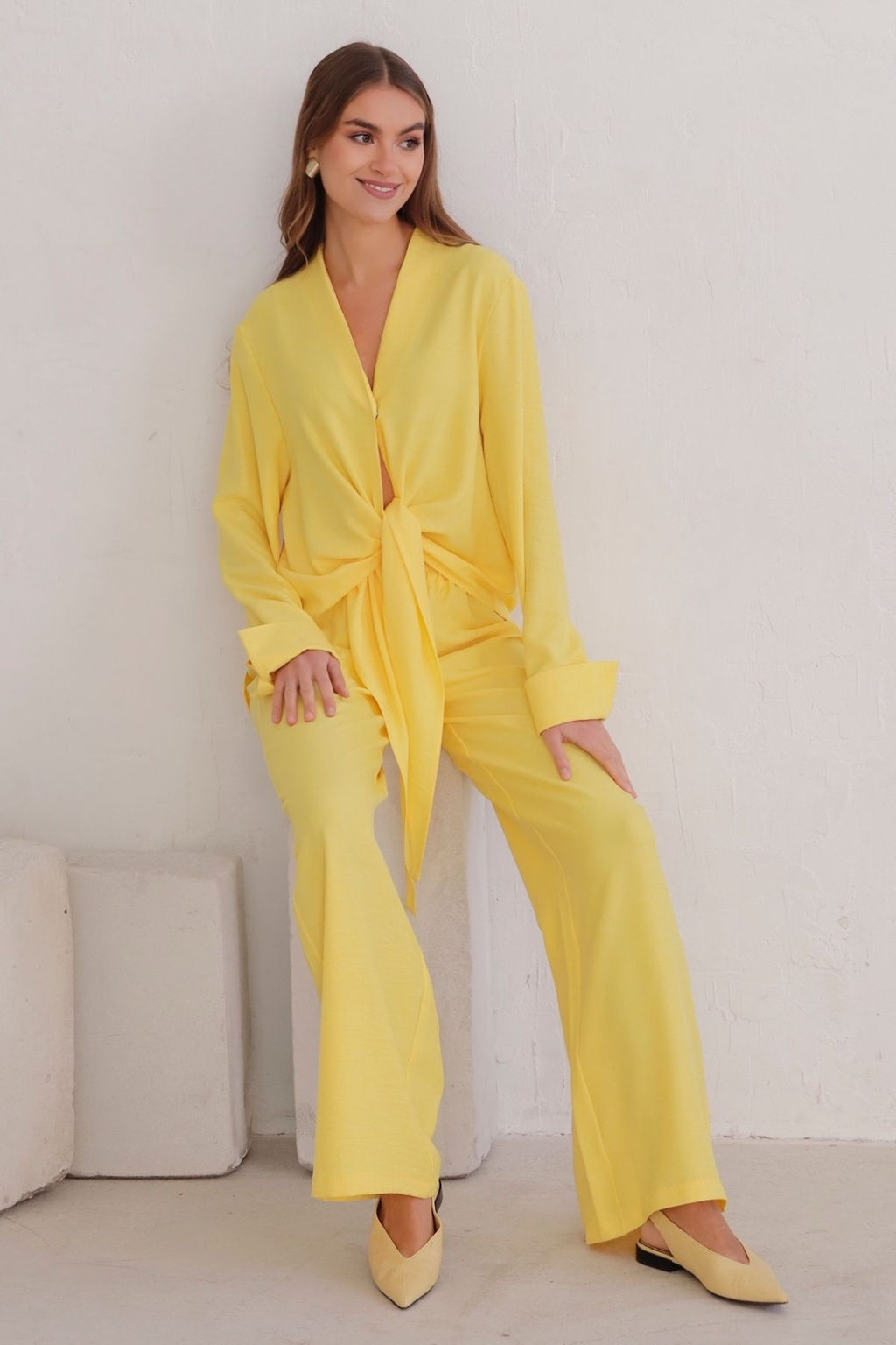 10518 Костюм с завязками лимонный - Martichelli фото 8